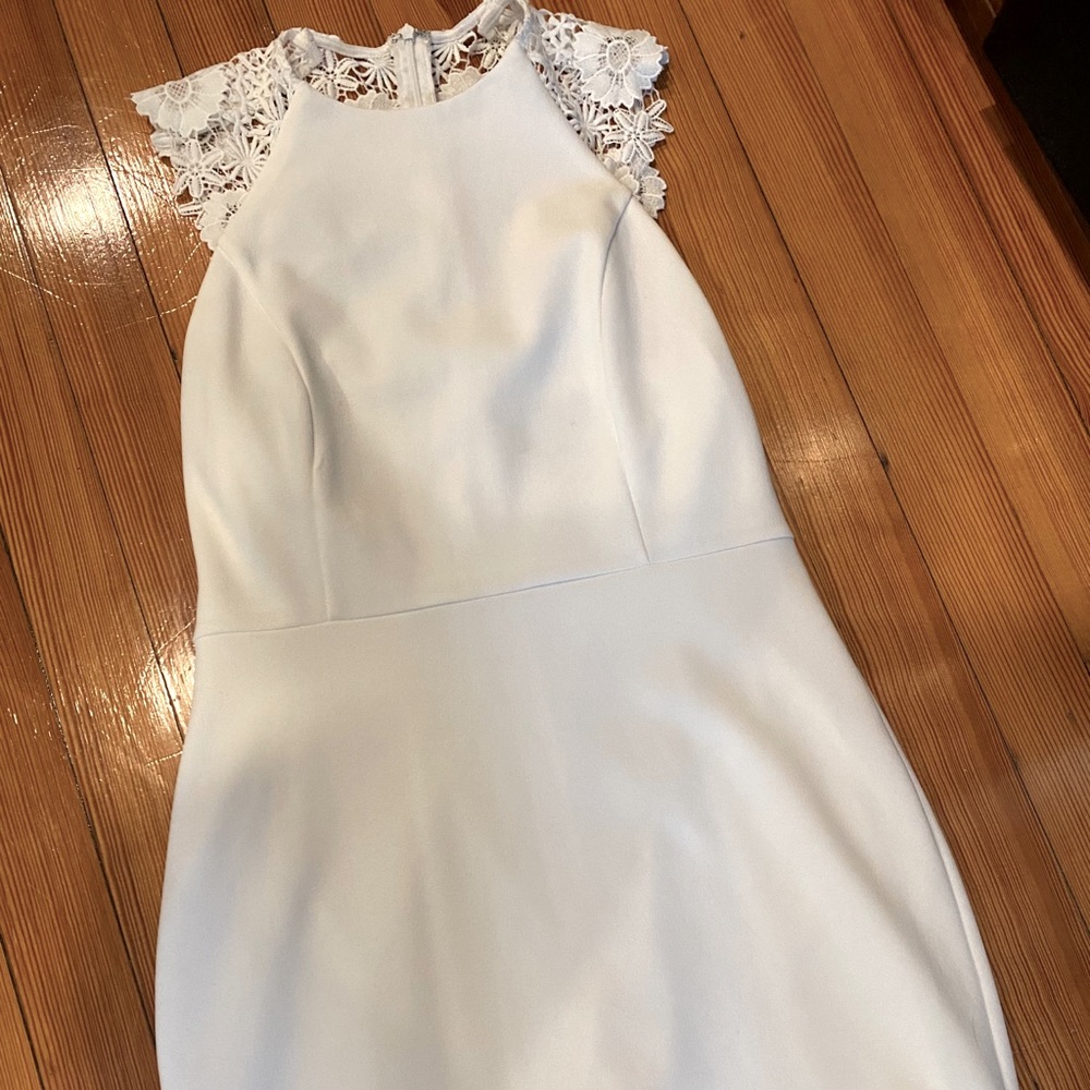Lulus mini white body con dress